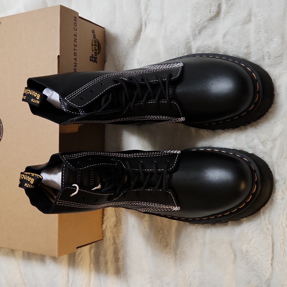 AUTHENTIC BLACK LEATHER PLATFORM BOOTS ( SOLD OUT ONLINE) UDATED WITH VIDEO!